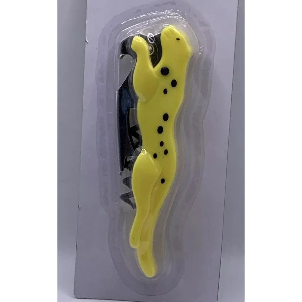 Novelty Bottle Opener, Wine Opener, Shaped to look like a Yellow Spotted Leopard
